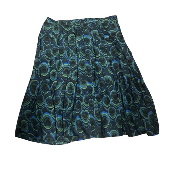 ModCloth Peacock Print Skirt Size 18 - Picture 3 of 5